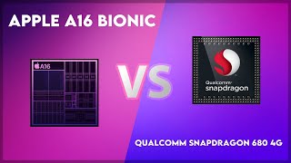 Apple A16 Bionic vs Qualcomm Snapdragon 680 4G Technical Comparison