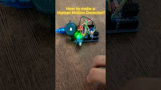 DIY Motion Detector Using IR Sensor + Buzzer 🚨 | Arduino Siren #arduino #diyshorts #motiondetector