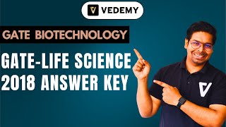 GATE -Life Science |2018 Answer Key | By Virendra Singh | CSIR | GATE | DBT | ICMR | CUET