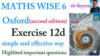MATHS WISE 6 | EXERCISE 12D | OXFORD SECOND EDITION | EX 12d | Data handling