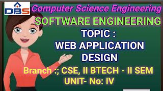 SOFTWARE ENGINEERING, WEB APPLICATION DESIGN