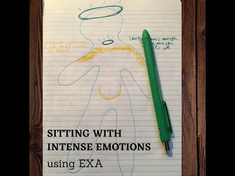Sitting with intense emotions using expressive arts