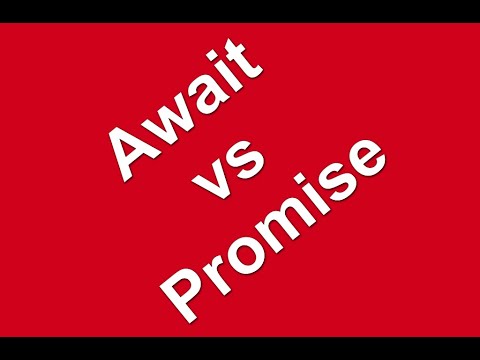 Javascript Await vs Promise