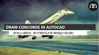 Concorde Airplane| AutoCAD + TurboCAD | How To Use CAD | CAD Tutorials | #shorts