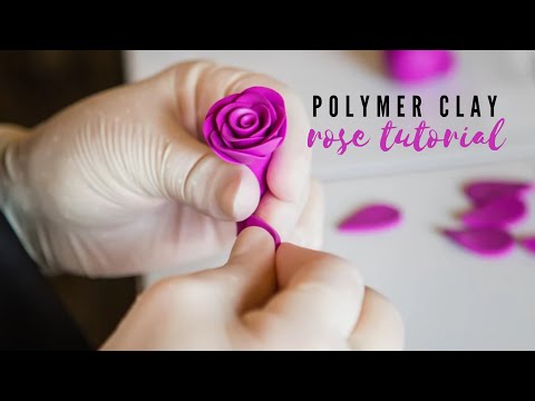 Polymer Clay Tutorial - Rose making