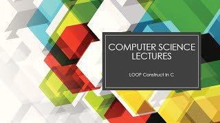 Ch 12 | Part 4 | Loop Construct | For Loop in C with examples