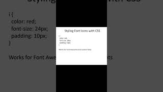 “CSS Icons Full Tutorial — Font Awesome & Bootstrap Icons 💻” #css #cssicon