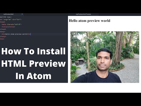 How To Install Html Preview in Atom |Easy|2021