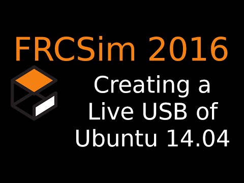 FRCSim 2016 -- Creating  Live USB