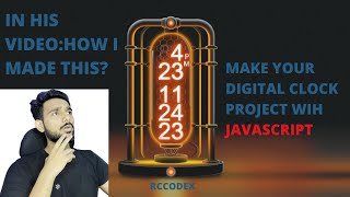 How To Create Digital Clock Using HTML CSS & JavaScript | Display Time Using JavaScript