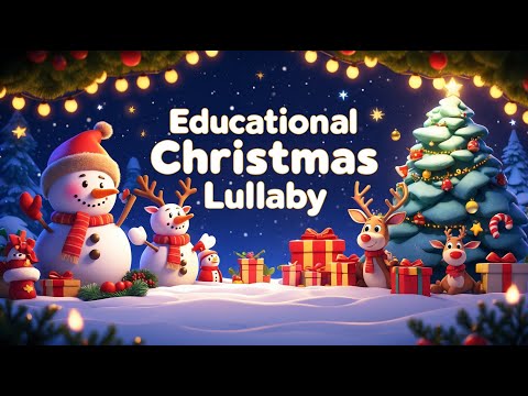 Educational Christmas Lullaby for Kids | Learn Christmas Words Before Sleep