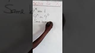 Exponential equation. #solveforX#mathmadeeasy#Subscribetomychannelformore.