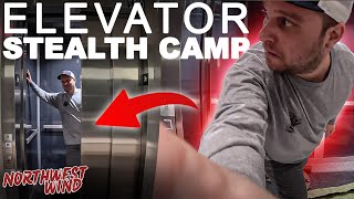 Office Building Elevator Stealth Camping