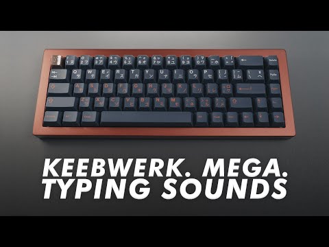 keebwerk. mega. Typing Sounds, NO TALKING | With: BUSHI, Gateron Black Ink, and NK_ Cream