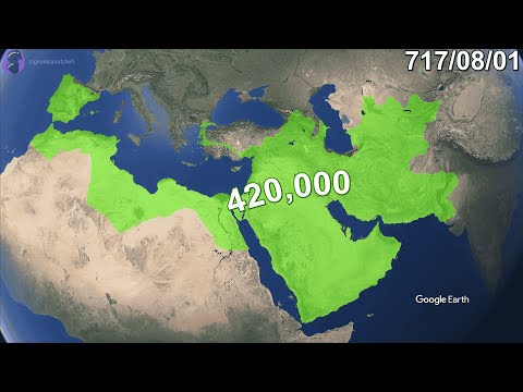Rise of Islam using Google Earth