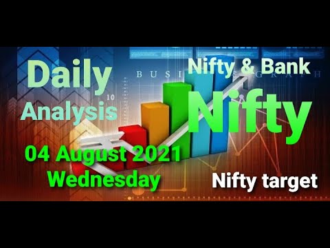 Nifty target / Nifty & Bank Nifty / Daily Market Analysis / 04 August 2021 Wednesday.