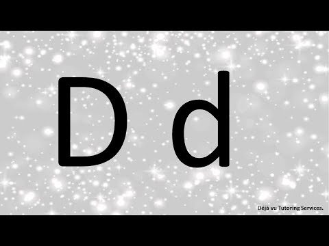 Letter D, d Funky Flashcards. Learning the letter D, d. Learning letter D, d words.