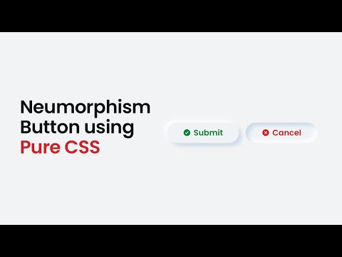 Neumorphism CSS - How to Make Neumorphism Button using Pure CSS - Codingscape