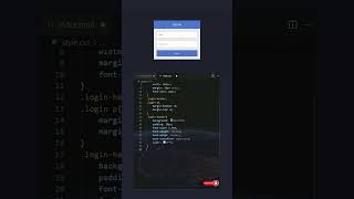 Login Form Using HTML and CSS