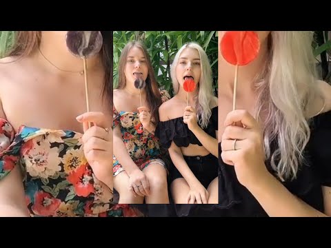 Two Women Eating Lollipops #shorts