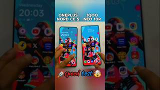 OnePlus Nord CE 5 vs Iqoo neo 10r speed 🚀 test 🤯#oneplusnordce5 #iqooneo10r