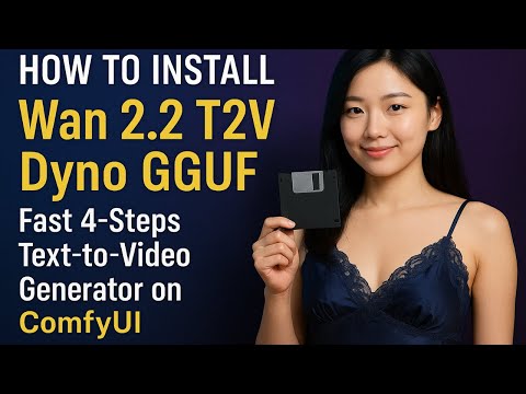 How to Install Wan 2.2 T2V Dyno GGUF on ComfyUI | Fast 4-Steps Text-to-Video (Low VRAM Setup + Demo)