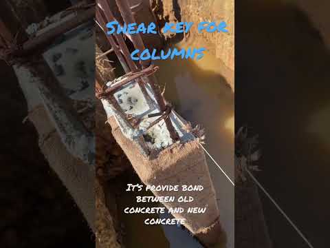 Shear key for columns.  #shear #key #column #how #construction #design #trending #ishaconstrction