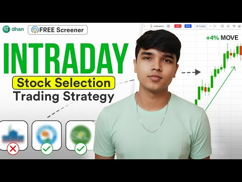 INTRADAY Stock Selection Trading Strategy Using ScanX Stocks Screener | Intraday Trading