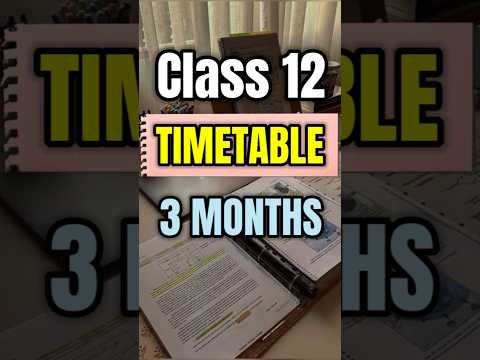Class 12 : Cover your syllabus in 3 months | time table for class 12 | #shorts #short