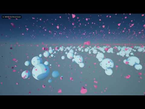10000 Flying Cones in Unreal Engine