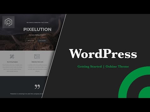 WordPress - Getting Started | Oshine Theme | Tatsu Page Builder