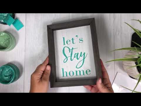 Chalk Couture Double side wood sign