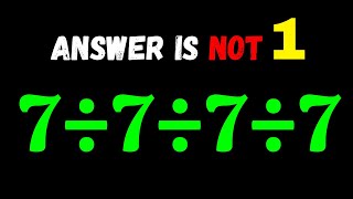 This Math Answer Is NOT What You Think! #mathchallenge   #orderofoperations   #BrainTeaser