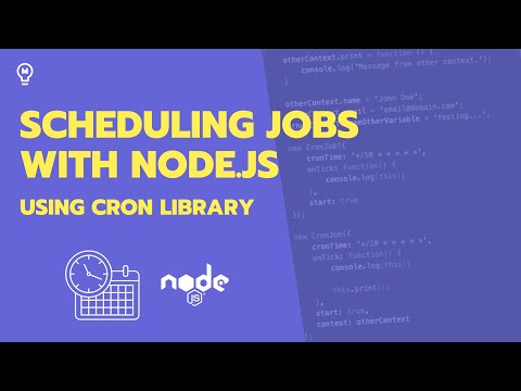 Scheduling jobs with Node.js