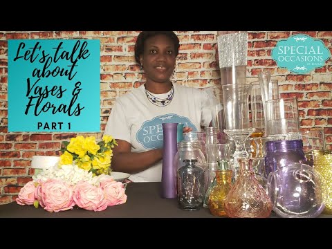 Let's talk about vases| Event planner must haves| Choosing a centerpiece vase| DIY centerpieces