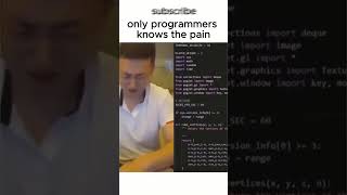 only programmers knows the pain #shorts #IT #foryou #foryoupage #python #programmer  #codingshorts