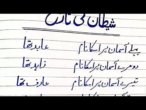 Iblees (shetan) ki Tarekh!Iblees Azazil or shetan|history of shetan in urdu| @Writtenlegalenglish