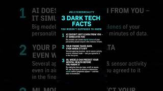 3 Dark Tech Secrets #aitruth #darktech #blackmirrorvibes #socialdilemma