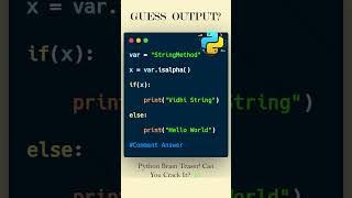 Only Geniuses Can Guess This Python Output! 😲🔥 #shorts #python #coding