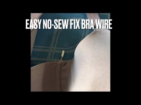 DIY Easy, Fast, No-Sew Method for Fixing Bra Underwire Poking Out