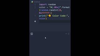 Random Background Color in Python — 8 lines 🎨🐍