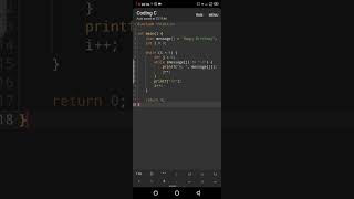 Print happy birthday using while loop|#viral #shorts #programming