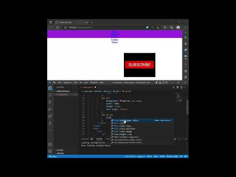 How to create a Simple nav bar using HTML and CSS