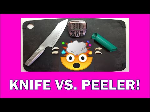How to Peel Garlic with a Knife vs How to Use a Garlic Peeler | feat. clip of Wendy from Stern Show!