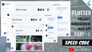 Responsive Web App - Part 1 | Project Management App | Flutter | Web | Speed Code