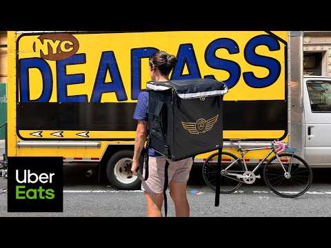 Lower Manhattan Uber Eats | Fixed Gear Bike Delivery