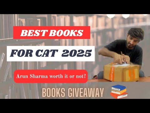📚 BEST BOOKS for CAT 2025 | SPECIAL GIVEAWAY 🎁 of Complete CAT material | Must Watch