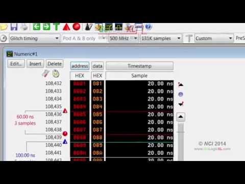 Logic Analyzer GoLogicXL: Window areas (numeric #01)