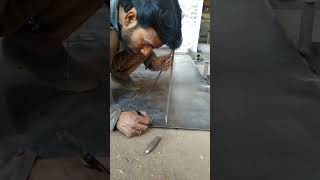 How to make round cut on ms plate