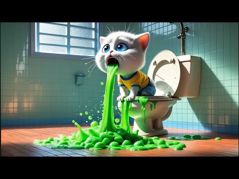 🍦Kitten Fainted After Eating Ice Cream?! The Truth Will Shock You 😱. #ai #story #catshorts #aicat